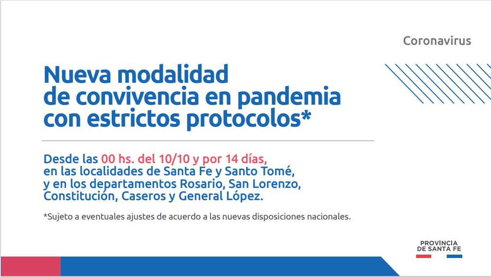 Nueva modalidad de convivencia en pandemia