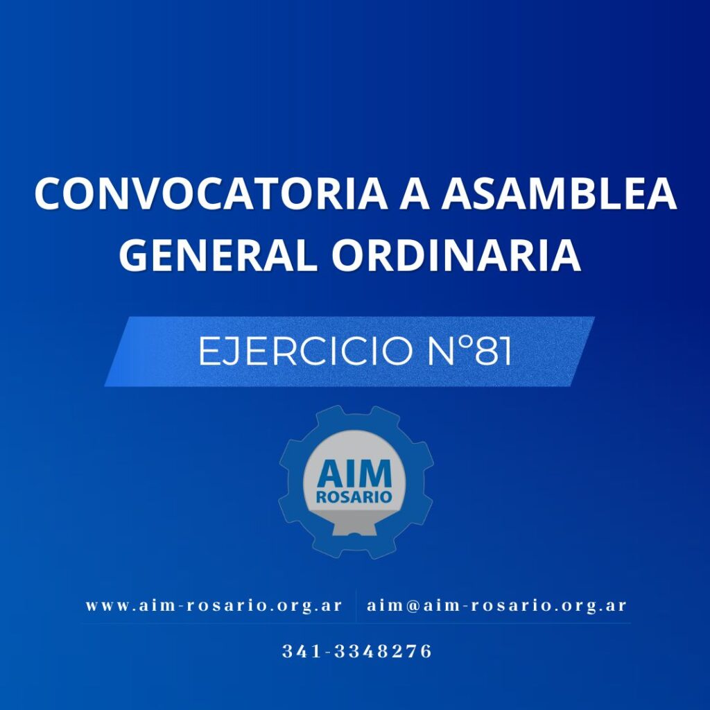 CONVOCATORIA ASAMBLEA GENERAL ORDINARIA – Ejercicio Nº81