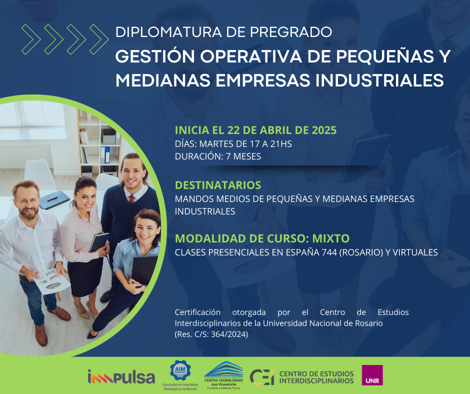 Diplomatura de Pregrado en Gestión Operativa de Pequeñas y Medianas Empresas Industriales